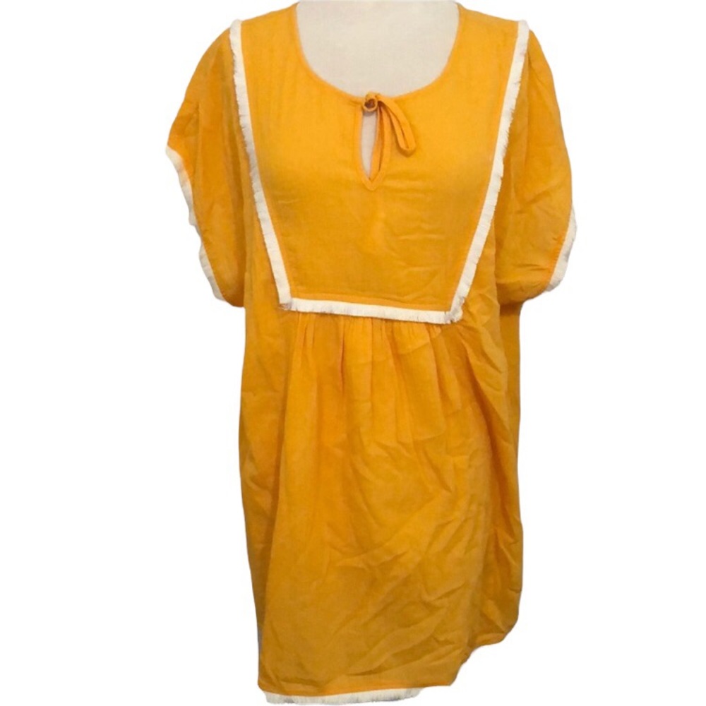 JCrew Yellow Cotton Tunic Dress new with tag size S